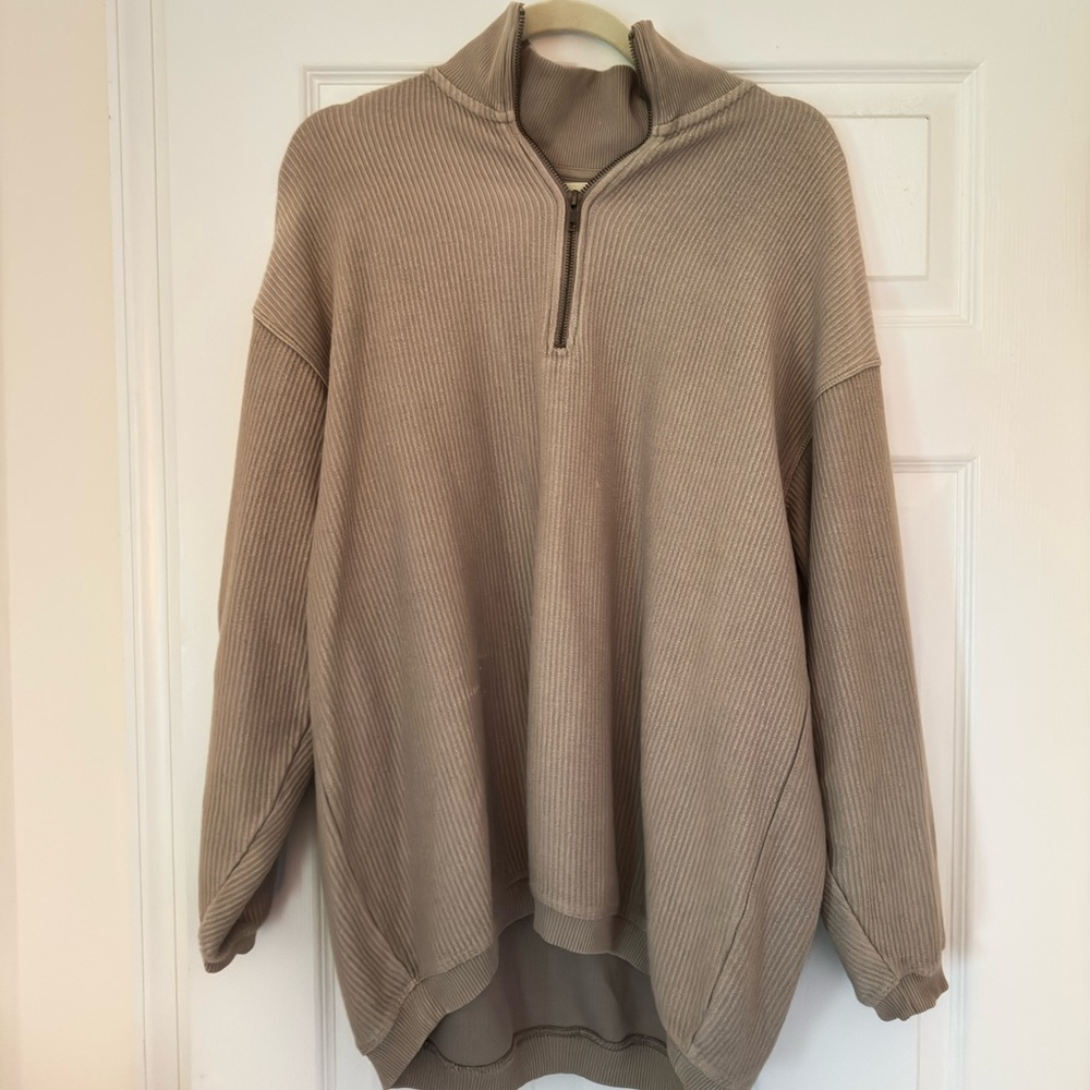 Aerie Ribbed Quarter Zip